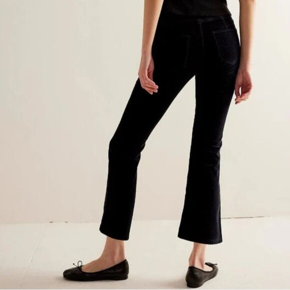 Free People In My Feelings Black Corduroy Bootcut Pants - Picture 9 of 10